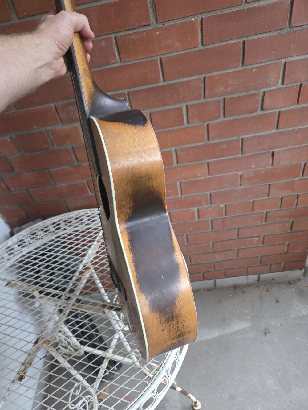 Vintage 1937 Supertone Gene Autry "Round-Up" Parlor Guitar - Rare Stencil - Picture 5 of 11